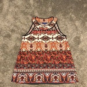 Patterned tank easy to dress up or down!